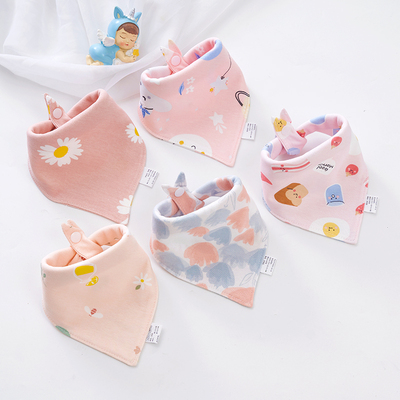 千奇宝贝100%纯棉三角巾