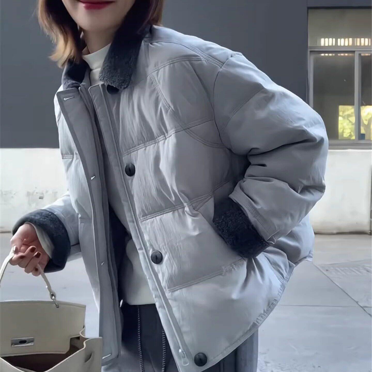 棉服女冬季韩系超好看2025年新款爆款棉衣短款小个子洋气加厚外套