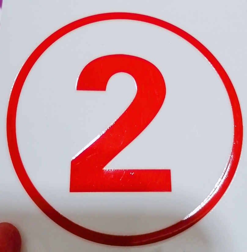 防水圆形水晶标签转印贴logo定制不UV不干胶数字贴号码贴自带胶