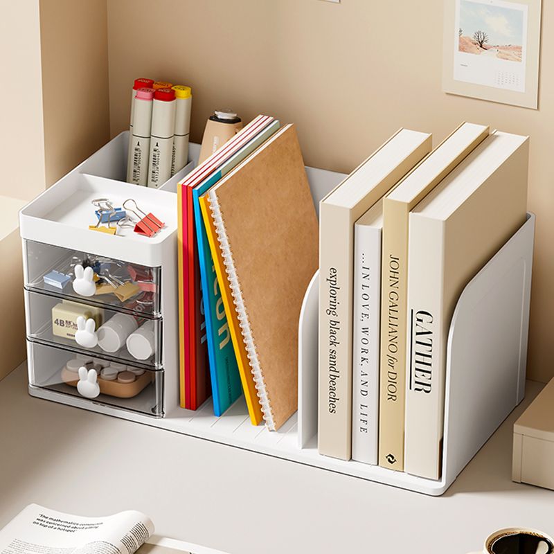 学生桌面书立架书本收纳盒