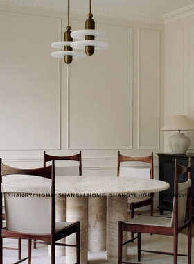 日式诧寂风实木餐厅家用餐椅中古风设计师酒店售楼处接待会客椅子