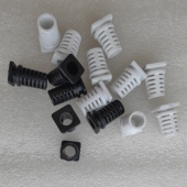 电源线SR护套卡脖尾巴线卡护线档卡扣护线套线卡网橡胶皮套胶套