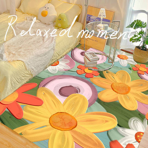 地毯卧室少女床边耐脏满铺