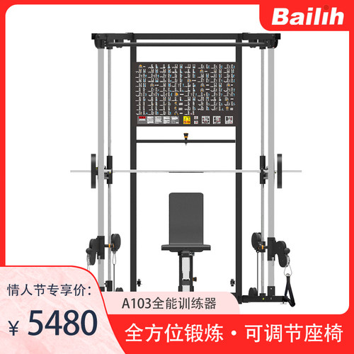 百利恒A103家用健身龙门架小型商用机全能综合力量训练器