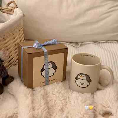 奶油企鹅小猫小狗陶瓷马克杯