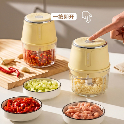 蒜泥神器电动捣蒜器家用无线打蒜搅碎机蒜末小型绞肉机粉碎器
