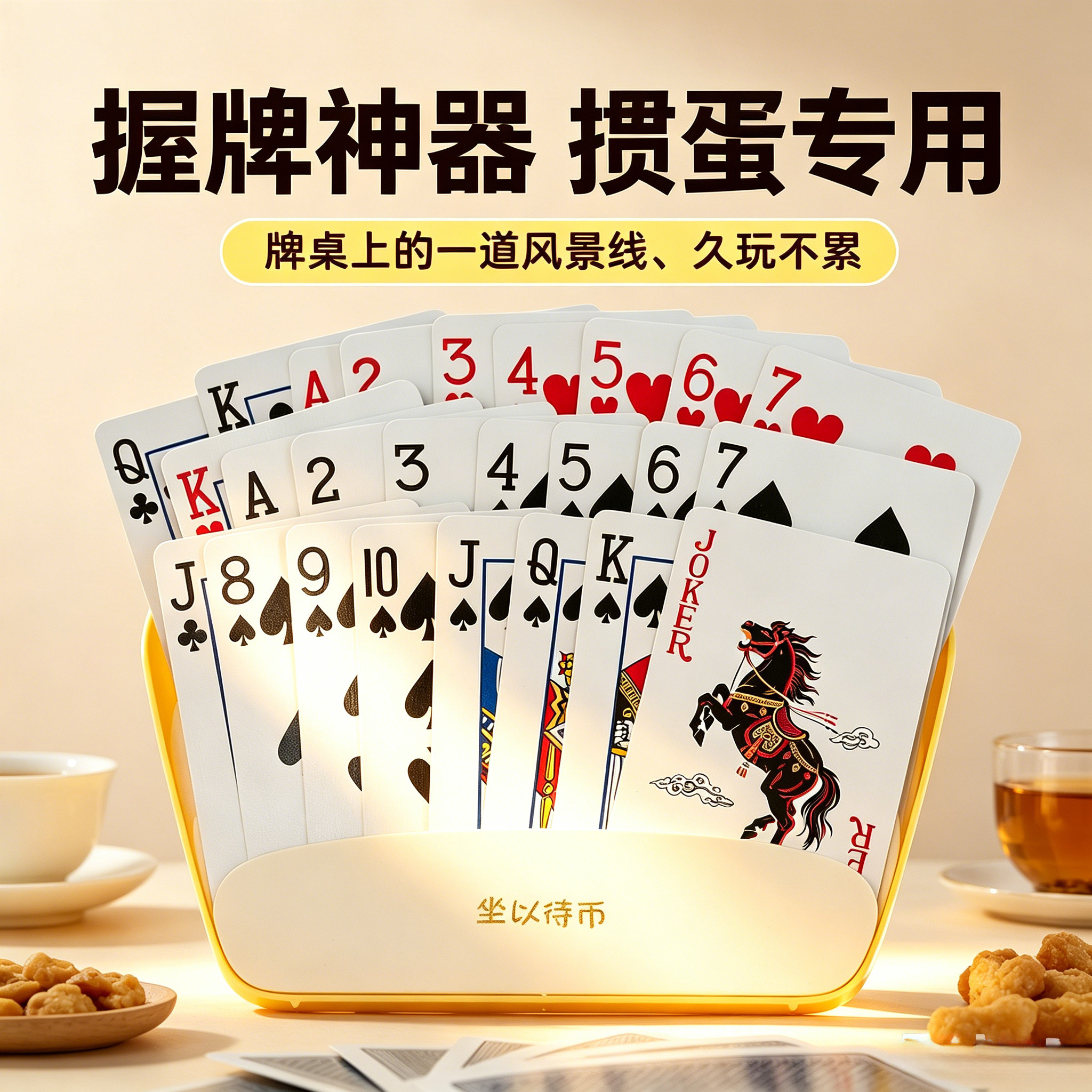 掼蛋专用握牌器懒人插牌器支架图片