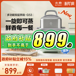 北鼎台式 蒸烤箱厨房家用 电蒸箱G53多功能双层蒸炖锅56A基础简配版