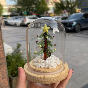 琉璃圣诞树礼盒圣诞节万圣节礼物玻璃制品工艺品摆件装饰
