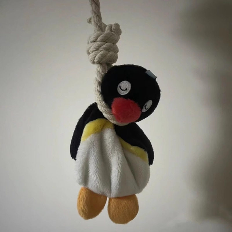 pingu吊索毛绒挂件玩具玩偶搞怪公仔企鹅背包书包钥匙扣包包挂饰图片