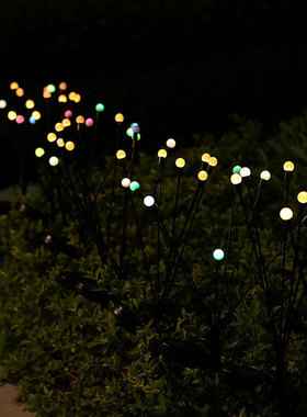 太阳能萤火虫灯风动萤火户外地插庭院灯花园灯装饰插地