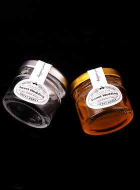 25ml50ml100ml150ml240ml喜蜜瓶 圆蜂蜜瓶果酱瓶玻璃燕窝瓶酱菜瓶