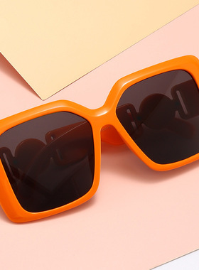 2023新款时尚太阳镜女宽腿太阳眼镜男潮牌方形超大框遮半张脸墨镜