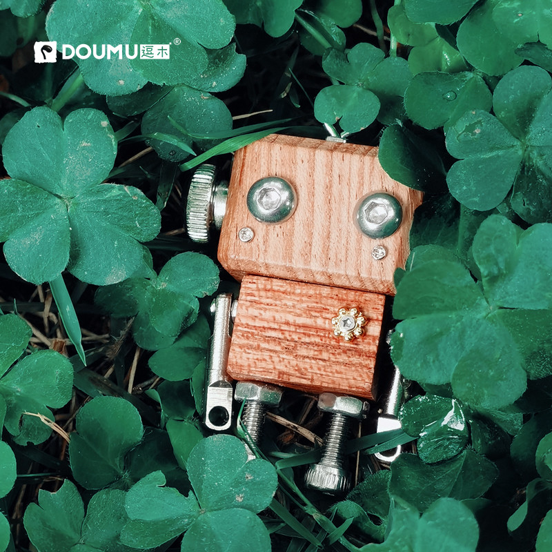 逗木实木挂件装饰朋克钥匙扣项链