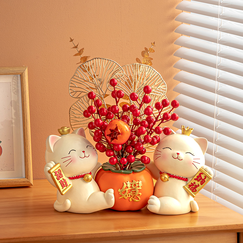 事事如意招财猫新居礼品齐府