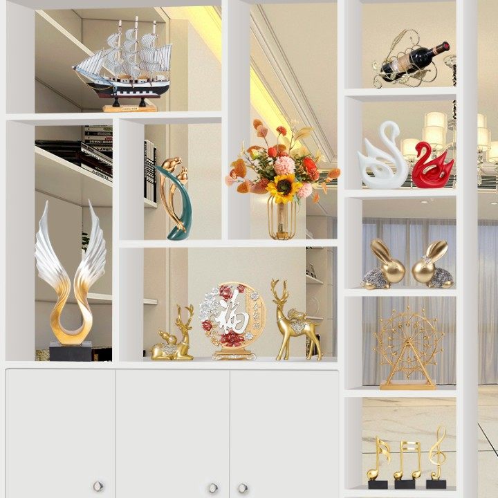 酒柜客厅装饰品家居摆件套装组合高端大气上档次现代轻奢创意摆设