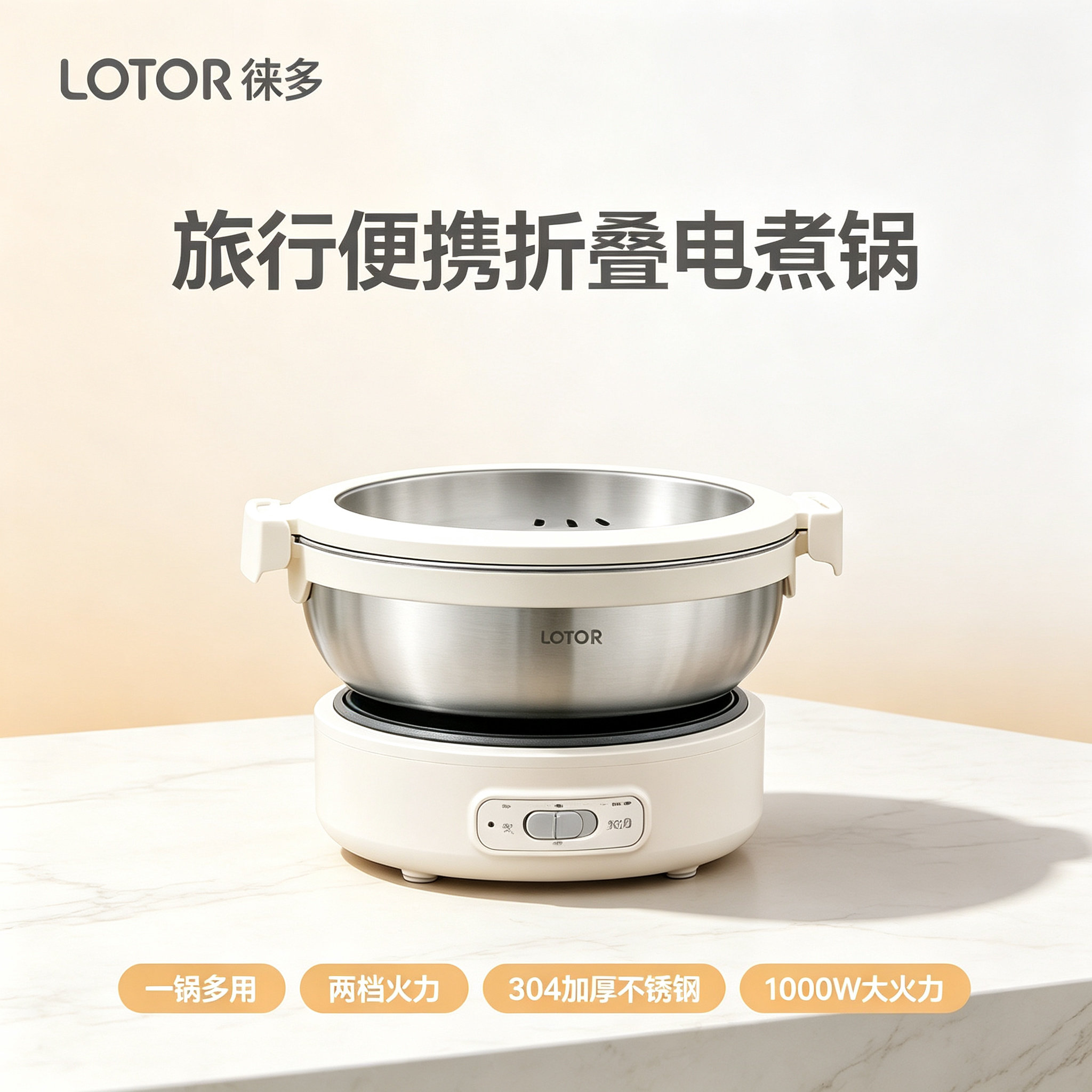 徕多旅行便携式电煮锅