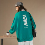 中性风2021秋新款圆领套头卫衣女情侣宽松穿搭外套G3002，女装卫衣/绒衫，电商A362