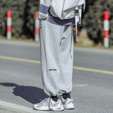 旅拍港风2021春夏新款运动休闲裤宽松抽绳束脚卫裤G2522，男装休闲裤，电商A362