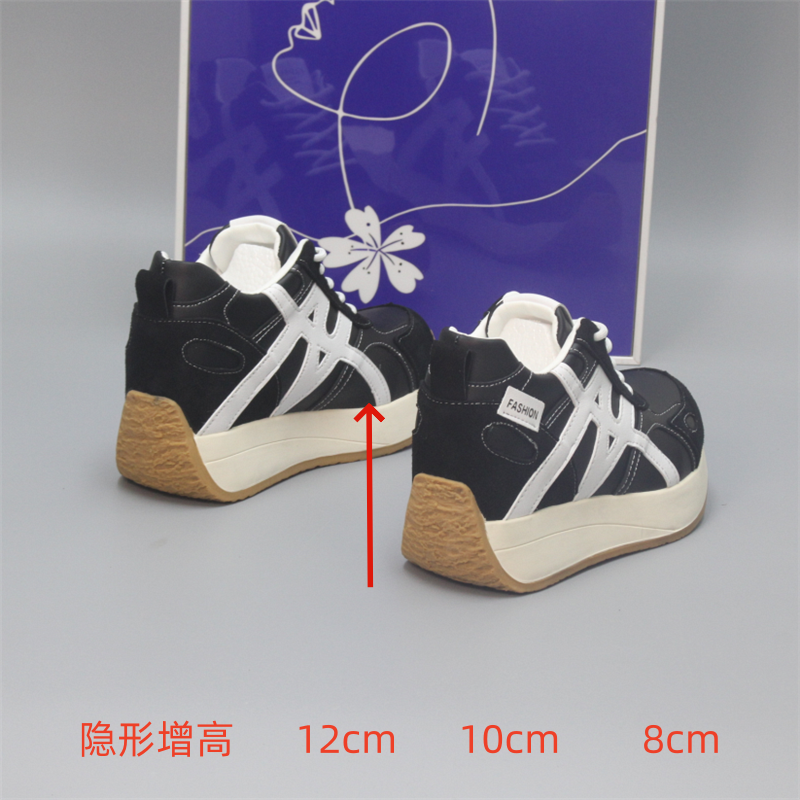 阿甘鞋女轻便12cm秋冬新款加绒