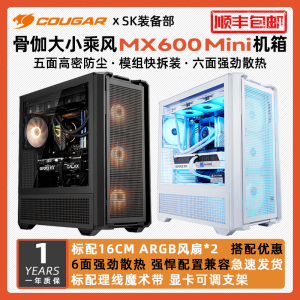 骨伽大小乘风MX600 mini侧透360水冷M-ATX背插台式电脑ATX小机箱