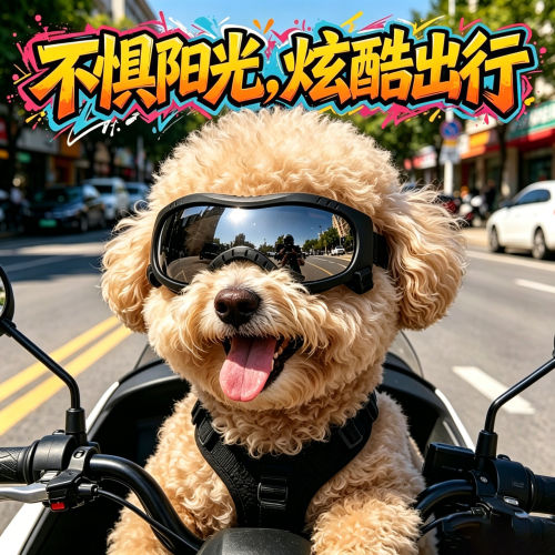 泰迪专用狗狗眼镜宠物墨镜小狗护目镜狗防风镜配饰小型犬防晒骑行