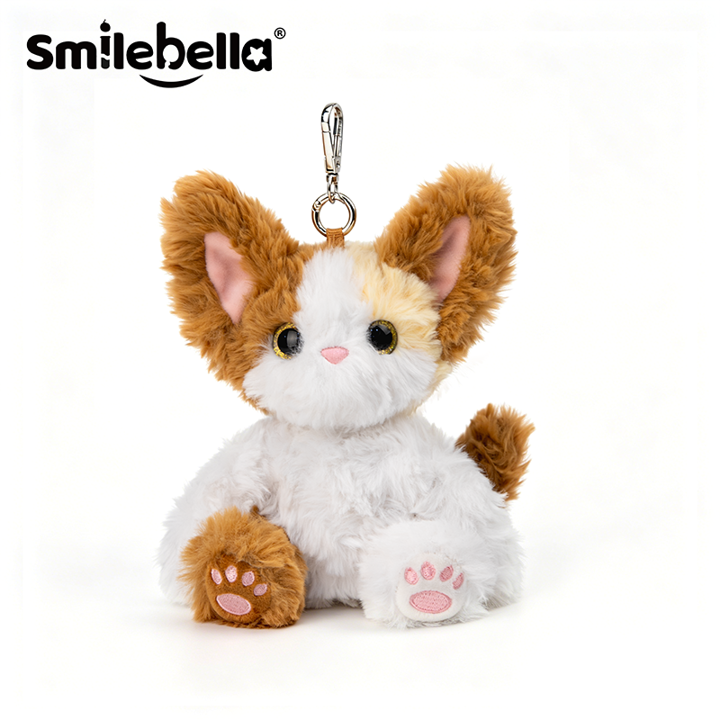 Smilebella三花猫包包挂件钥匙扣挂饰毛绒玩具公仔玩偶女生日礼物
