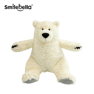 英国Smilebella北极熊玩偶公仔泰迪小熊娃娃可爱睡觉抱熊玩具礼物