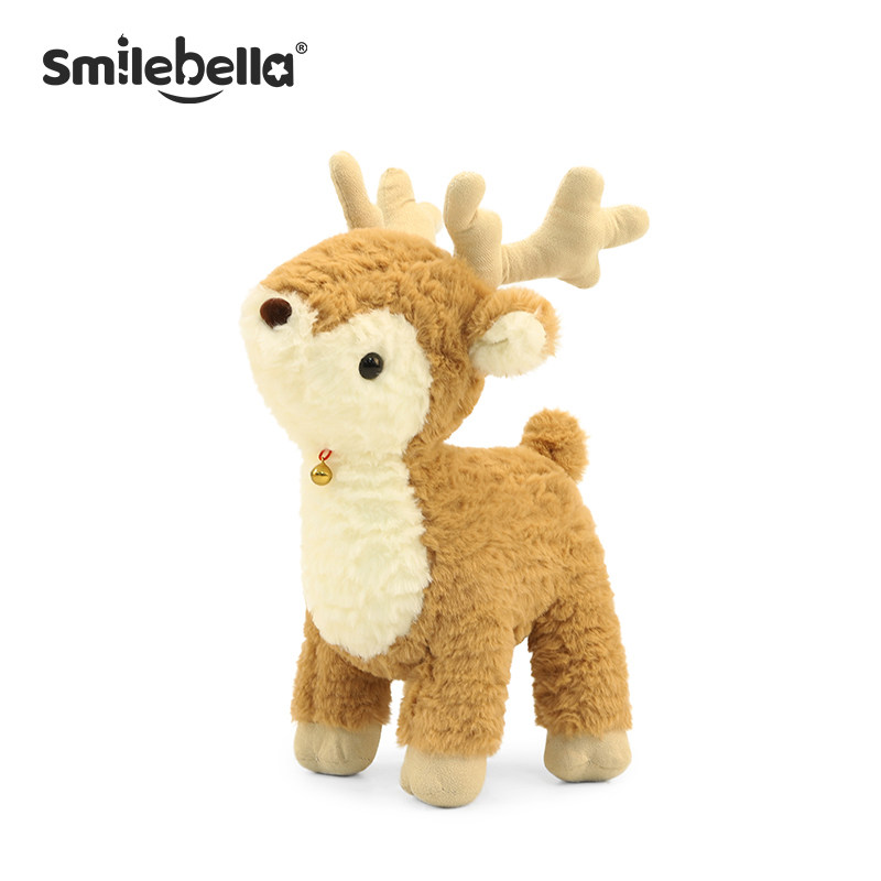 英国SmileBella可爱麋鹿毛绒玩具安抚娃娃玩偶情人节平安夜礼物