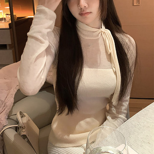 灵魂内搭伴侣 羊毛打底衫纯欲性感独特别致毛针织衫