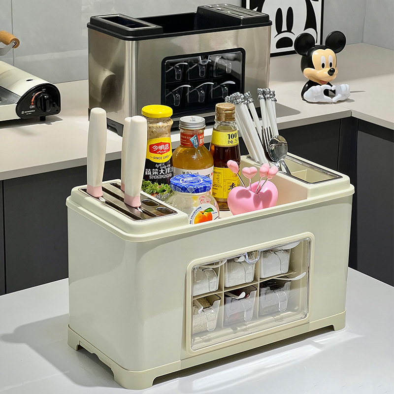 多功能不锈钢厨房调料置物架刀架筷笼调料盒桌面调料放置架储物架,厨房/烹饪用具,调料置物架,淘宝优惠券,粉丝福利购,淘宝优惠卷