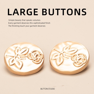 中老年人大衣纽扣外套钮扣扣子驼色混纺针织雾霾灰短款 红色牛仔蓝