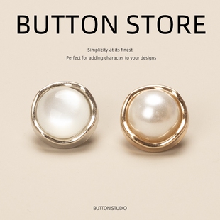 米色女夏季绿色百搭纽扣扣子上衣装饰浅灰色浅绿色秋冬简约女生男