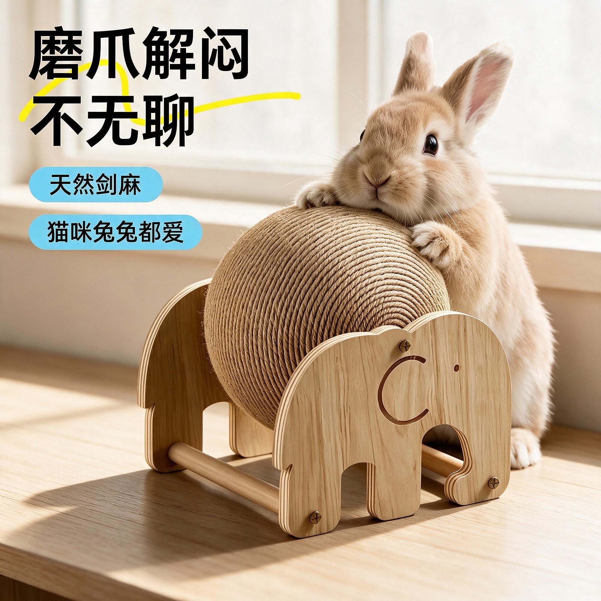 仓鼠小兔子玩具自嗨解闷神器磨