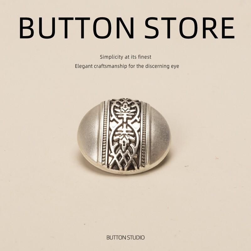 纯羊毛背部扣厚呢子中长款针织开衫大衣纽扣外套钮扣扣子雾霾蓝厚