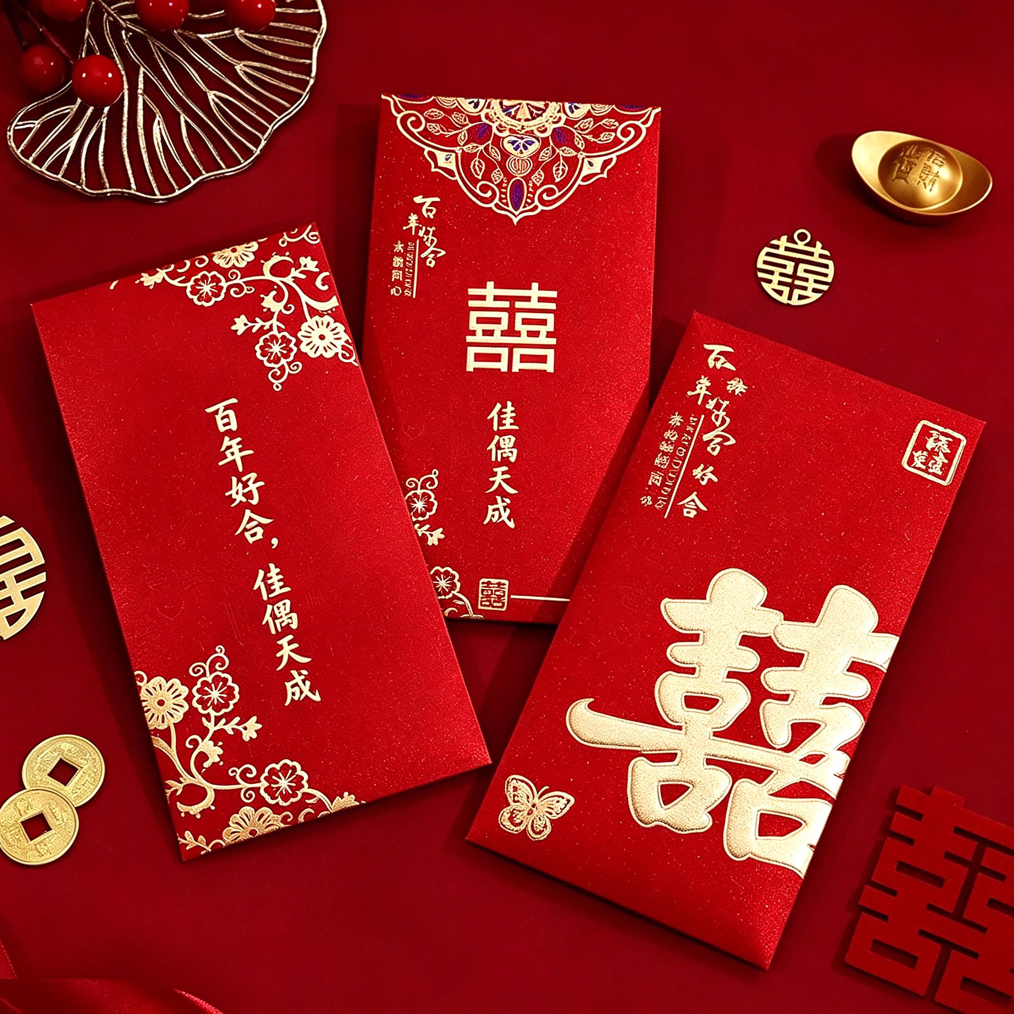 敬茶结婚红包专用喜包高级随份