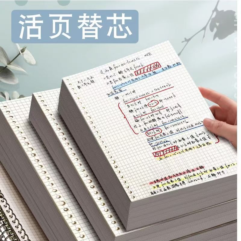 内页康奈尔英语B5活页纸活页笔记本可拆卸替芯本子内芯高颜值文具