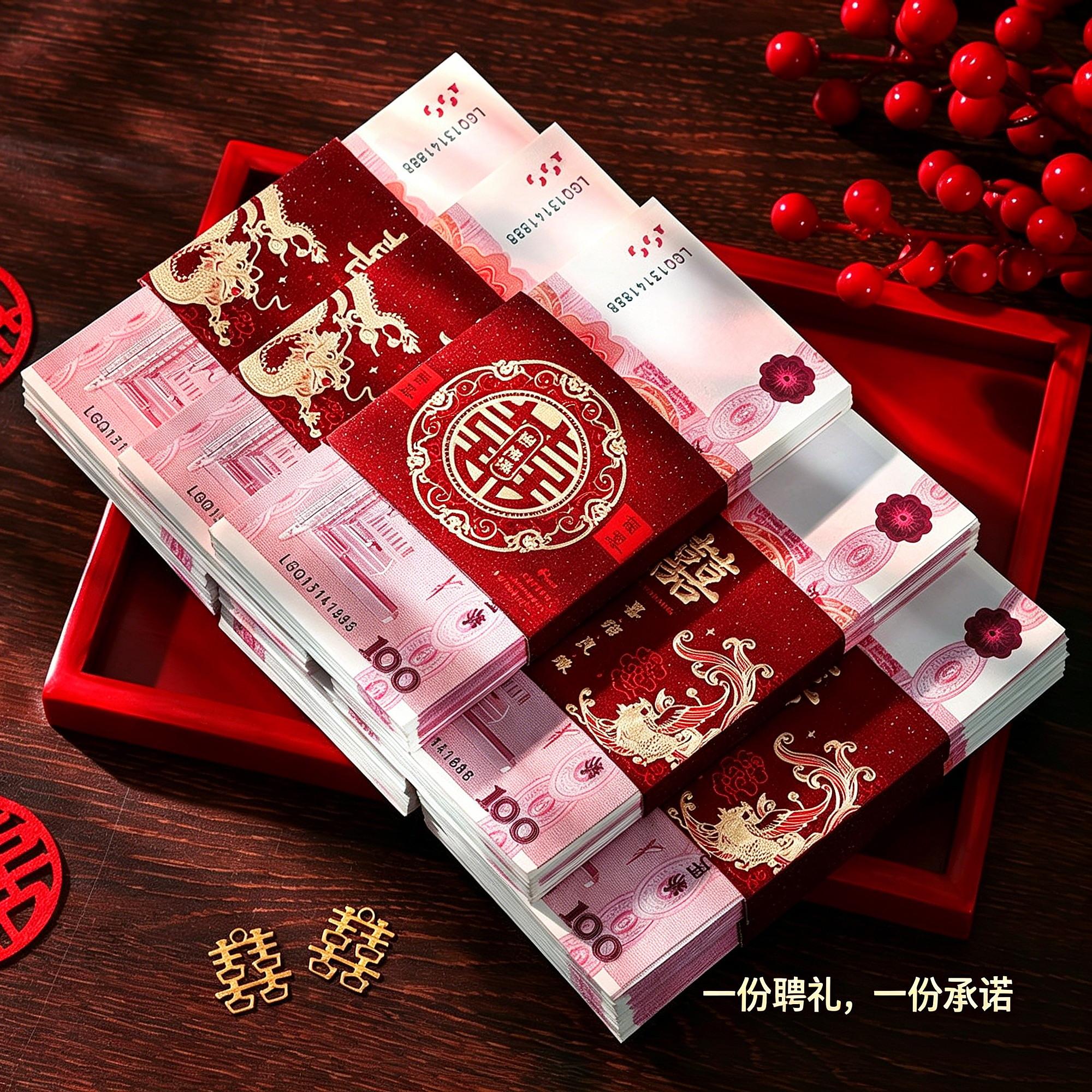 万元专用婚庆聘礼一万通用订婚
