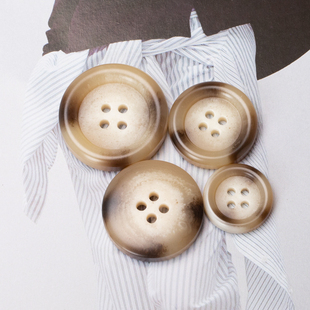 深色妮子百搭女装饰大衣纽扣风衣扣子外套西装圆形树脂衣服钮扣袖