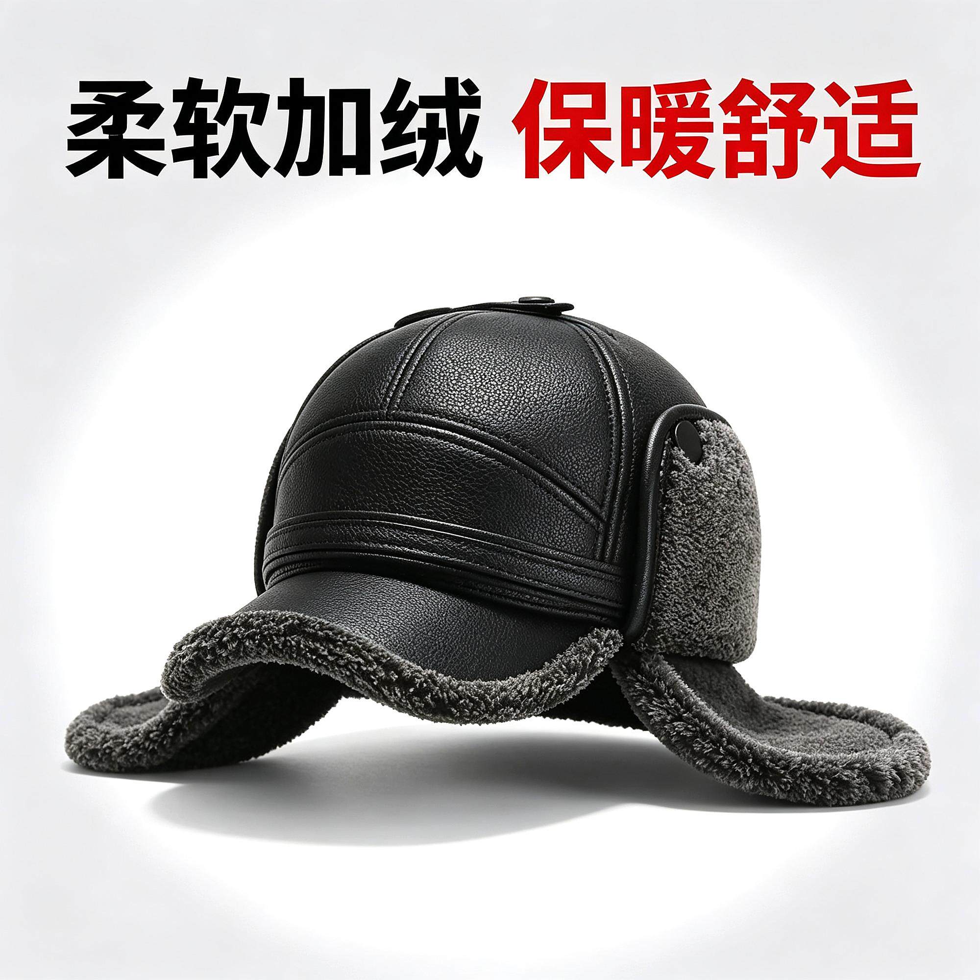 男款通用老年人老人老头冬天帽