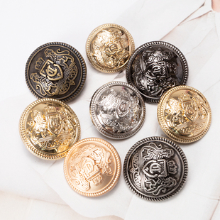 男士西装毛衣开衫扣子高端精致时尚衣服纽扣配件羊毛衫裙子上的金