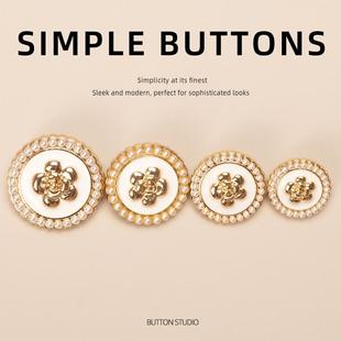 绿色皮草红色大衣毛衣开衫扣子高端精致时尚衣服纽扣配件儿童各种