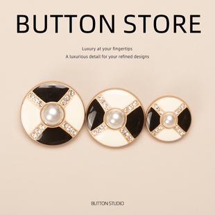 粗纺毛呢大衣纽扣外套钮扣扣子珍珠西装料2.5厘米秋冬帽子扣1