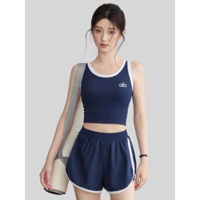 AloYoagAIo健身背心女夏季2025新款文胸一体式跑步训瑜伽练套装运