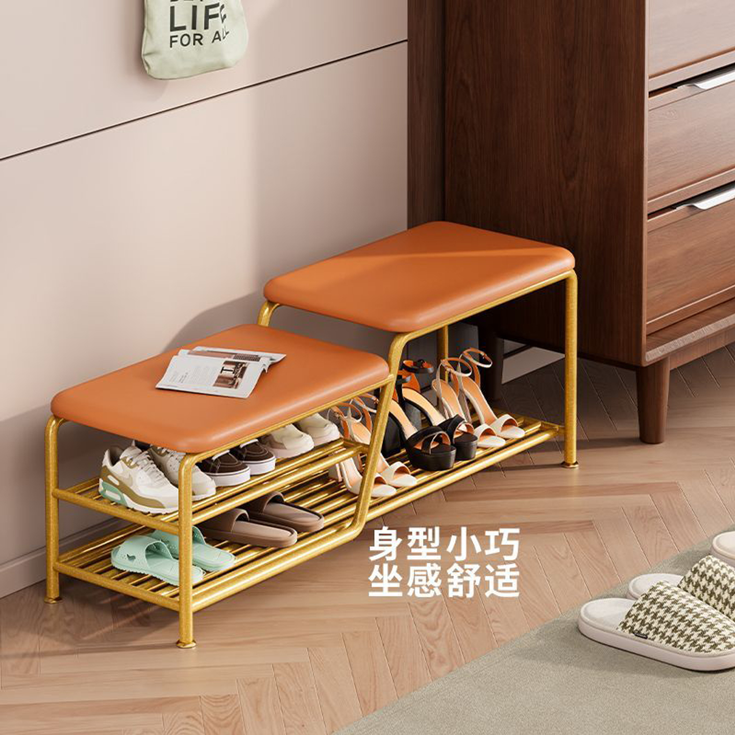 北欧轻奢入门换鞋凳可坐式