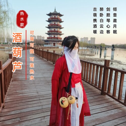 酒葫芦酒壶水杯可提可背热水壶