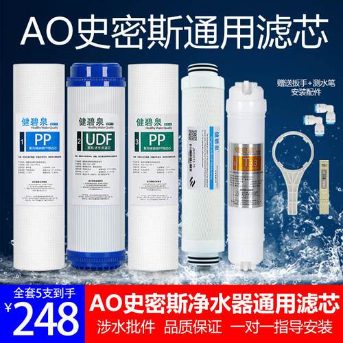 AO史密斯净水器滤芯通用ar/dr/sr/tr50/75-c6/tr400/600a1全套机