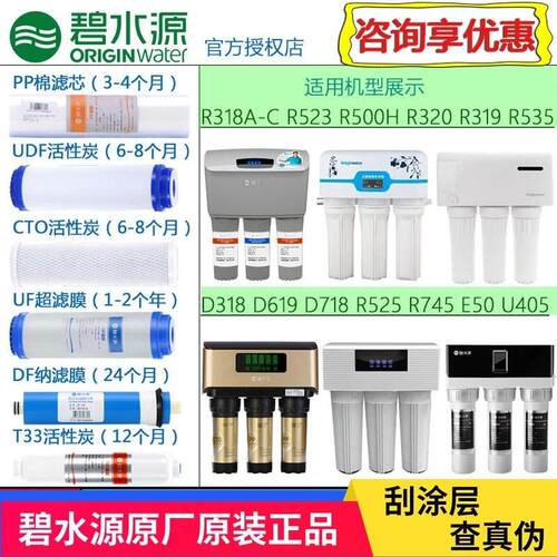 碧水源净水器滤芯R523 R500H D318 R319  R535 D619 D718 R523