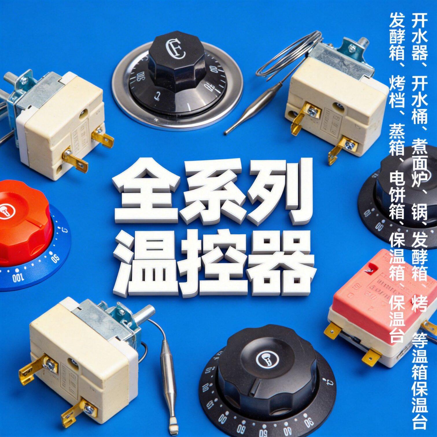 温控开关温度控制器烤肠机快餐车热水器电热锅电饼铛蒸箱配件可调