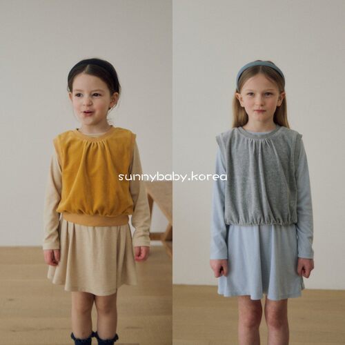 SOYE韩国进口童装代购26春女童中小童软糯磨毛纯色百搭圆领背心